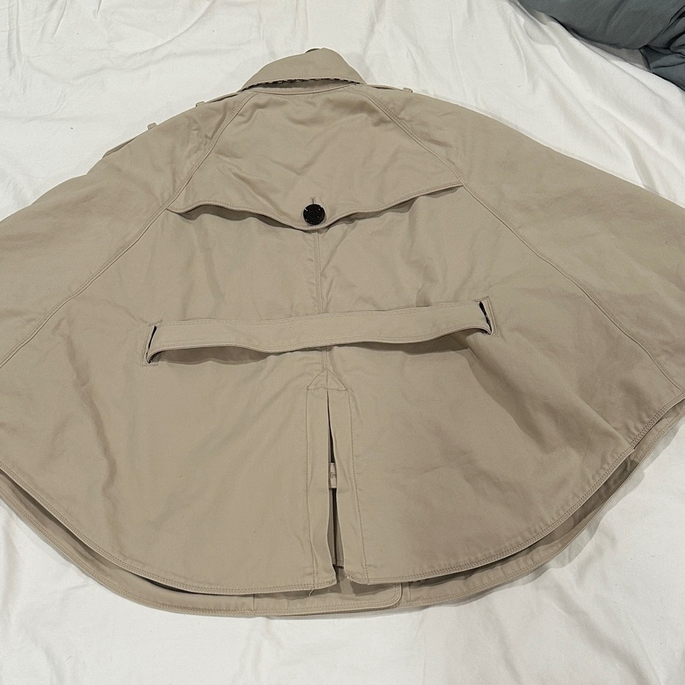 Eland Tan Double-Breasted Cape with Belt - Picture 8 of 8